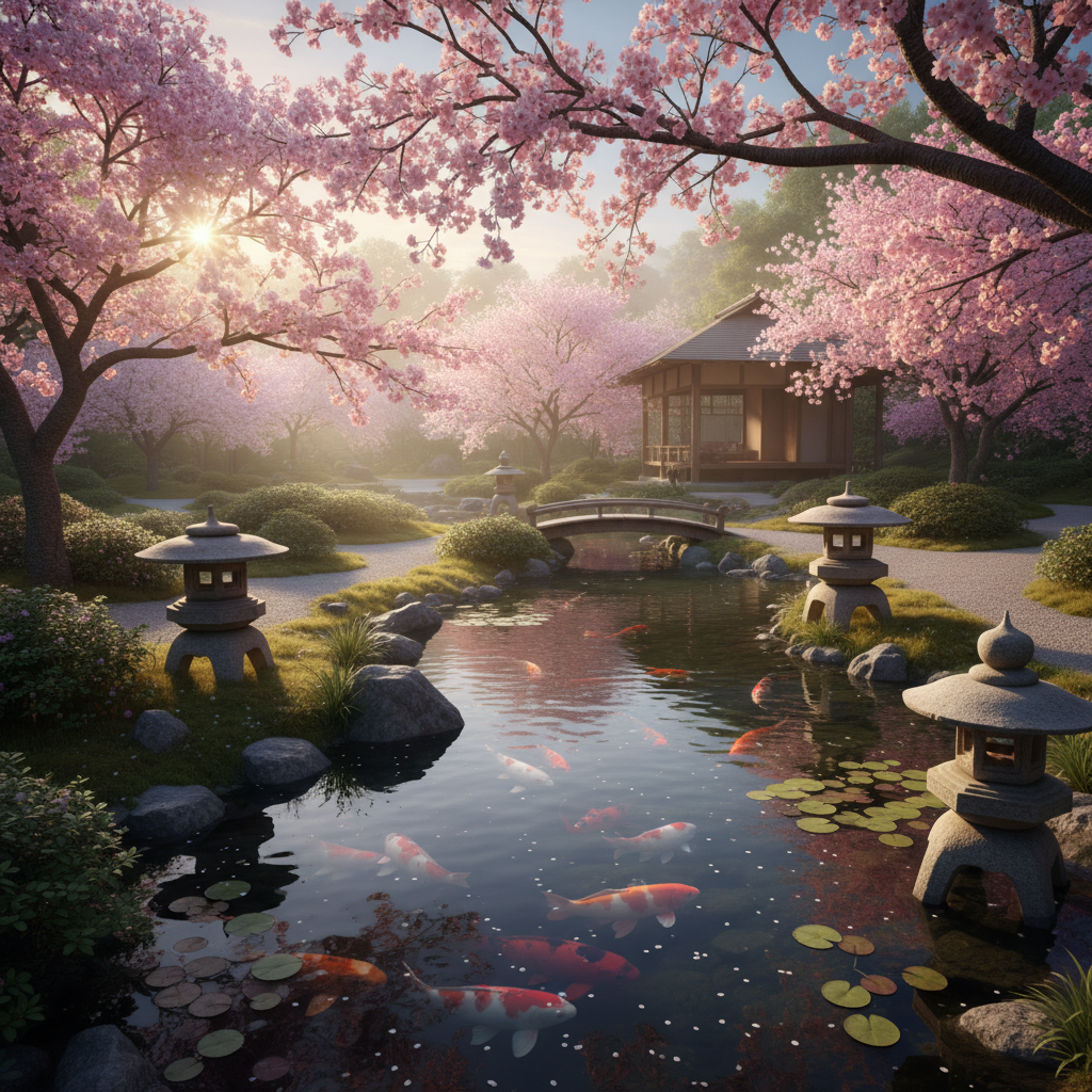 AI Generated Japanese Garden